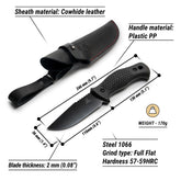Camping Knife with Leather Sheath